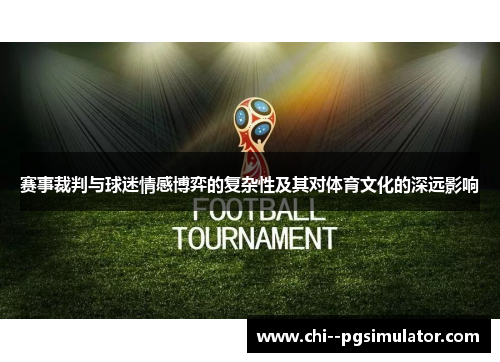赛事裁判与球迷情感博弈的复杂性及其对体育文化的深远影响